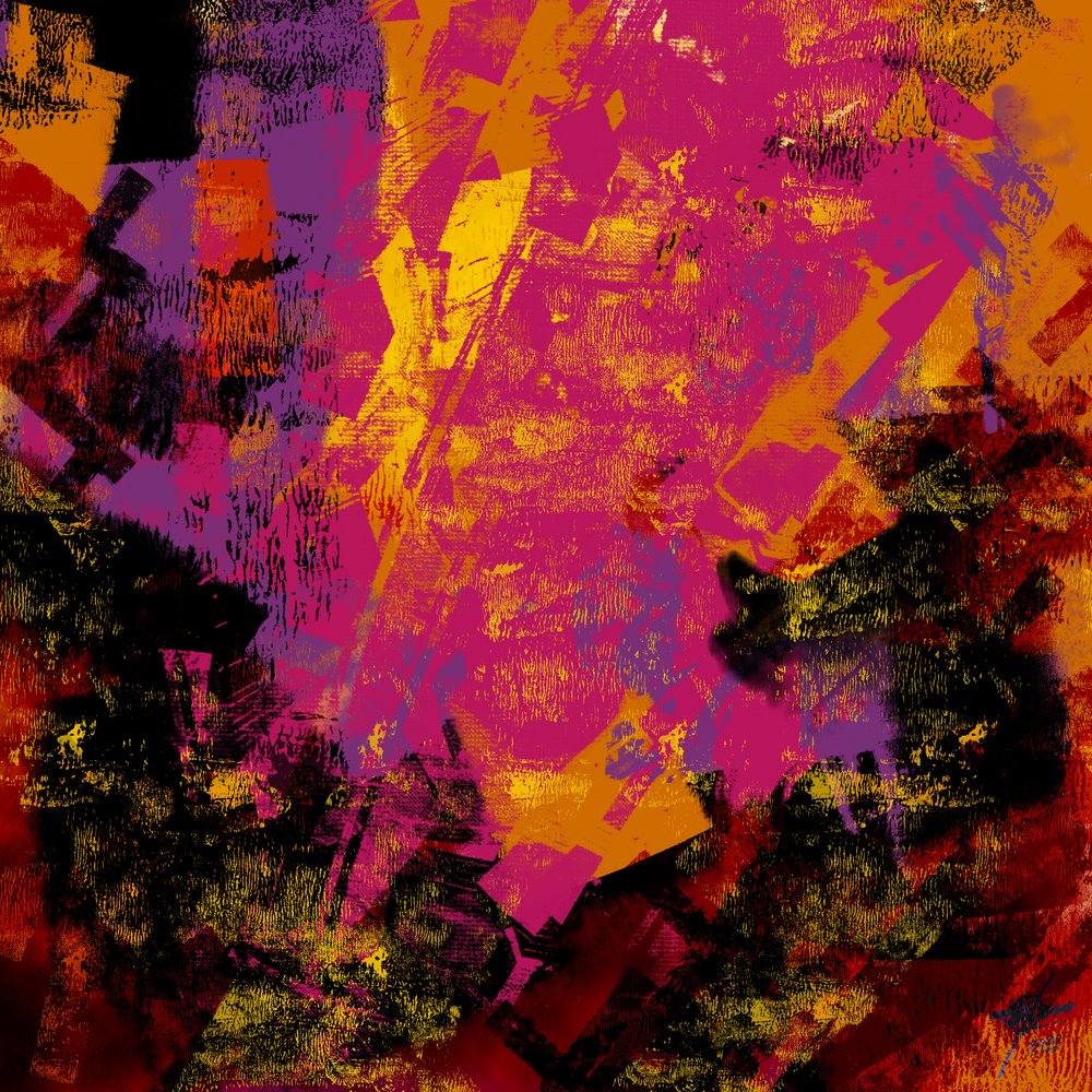 Energetisches Abstraktes Grunge von Osvaldo Russo