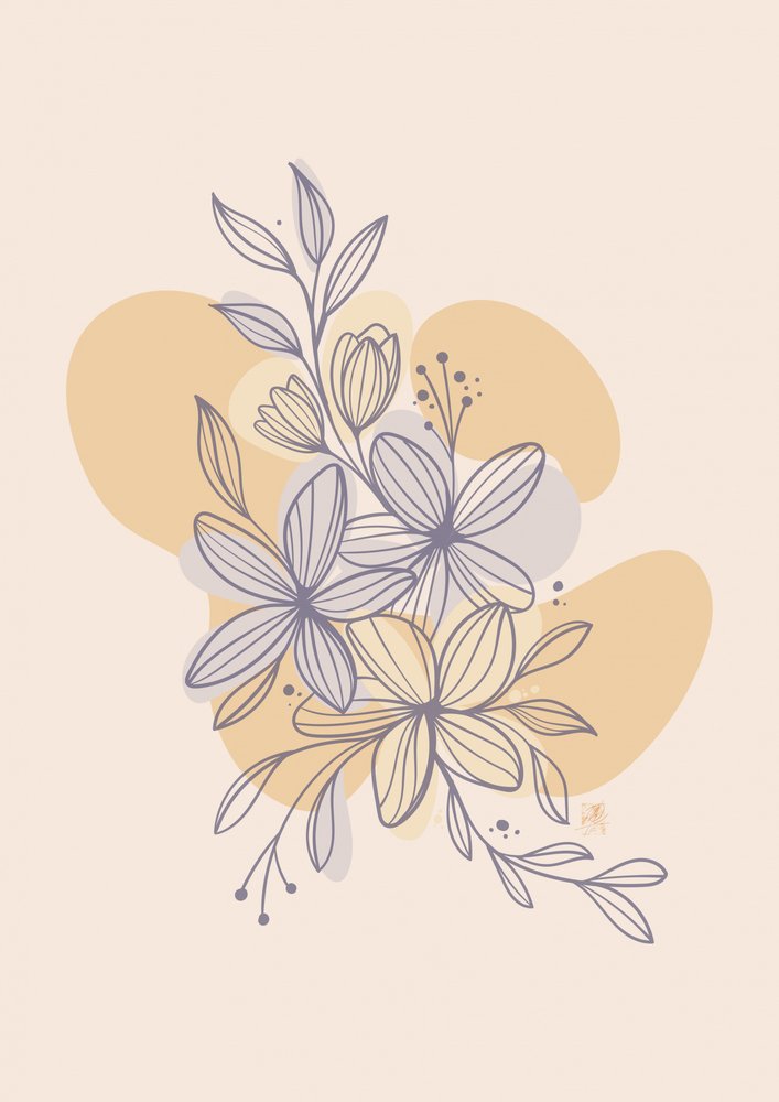 Sanfte Florale Linien von Osvaldo Russo