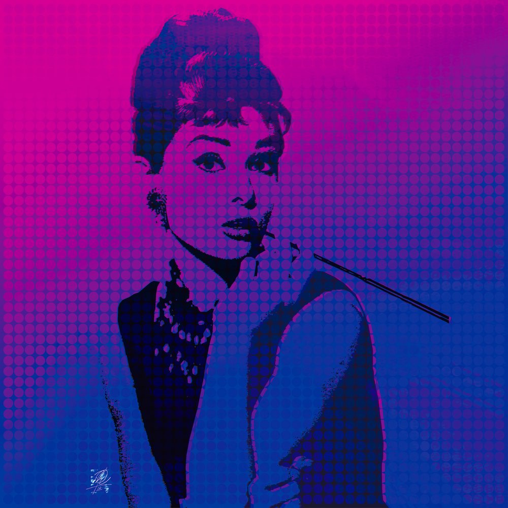Ikonisches Pop-Art-Porträt von Osvaldo Russo