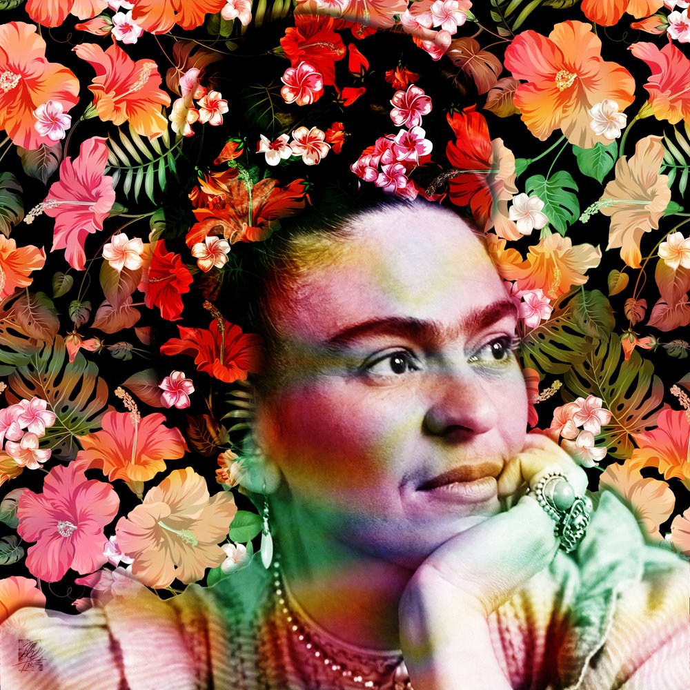 Lebendiges Blumenporträt von Osvaldo Russo