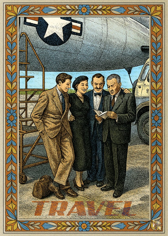 Vintage Luftreise von Osvaldo Russo