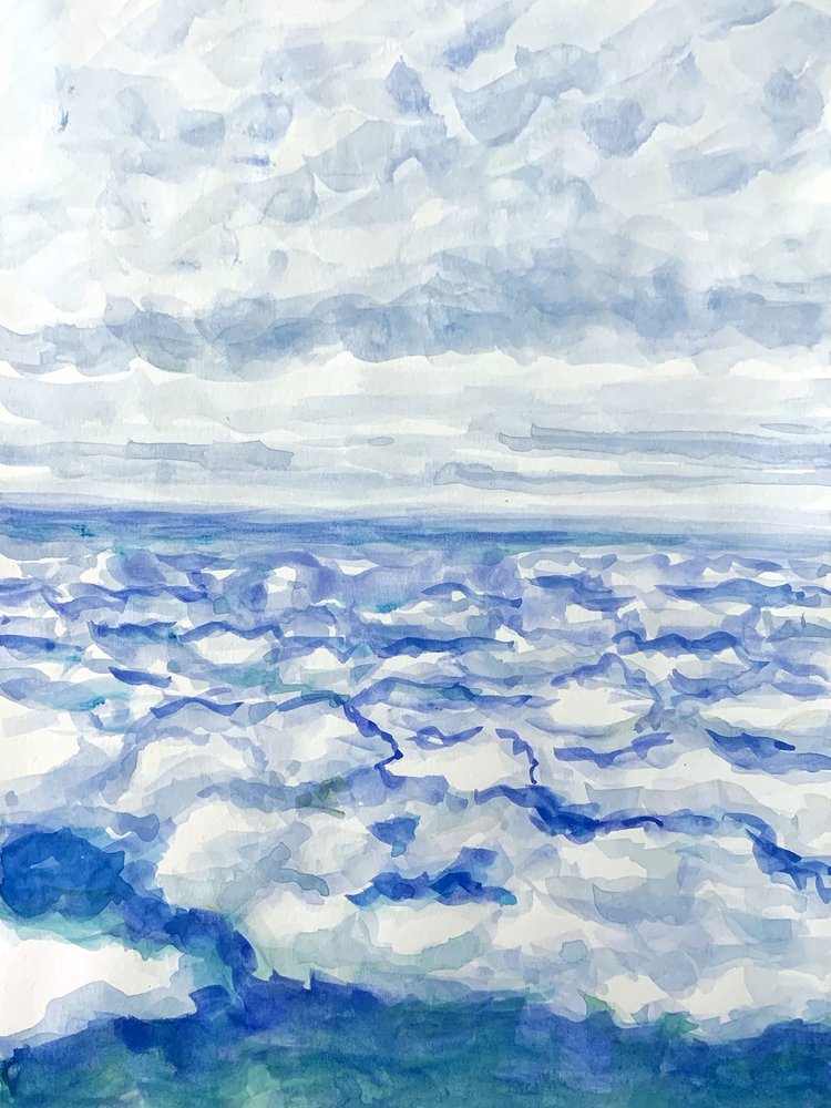 Über dem blauen Ozean von Pauline Wegman | Key and Sea Creative