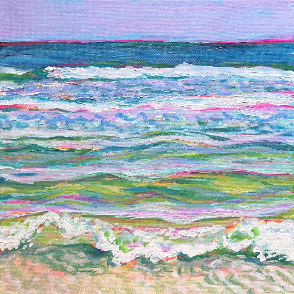 Bunte Ozeanwellen von Pauline Wegman | Key and Sea Creative