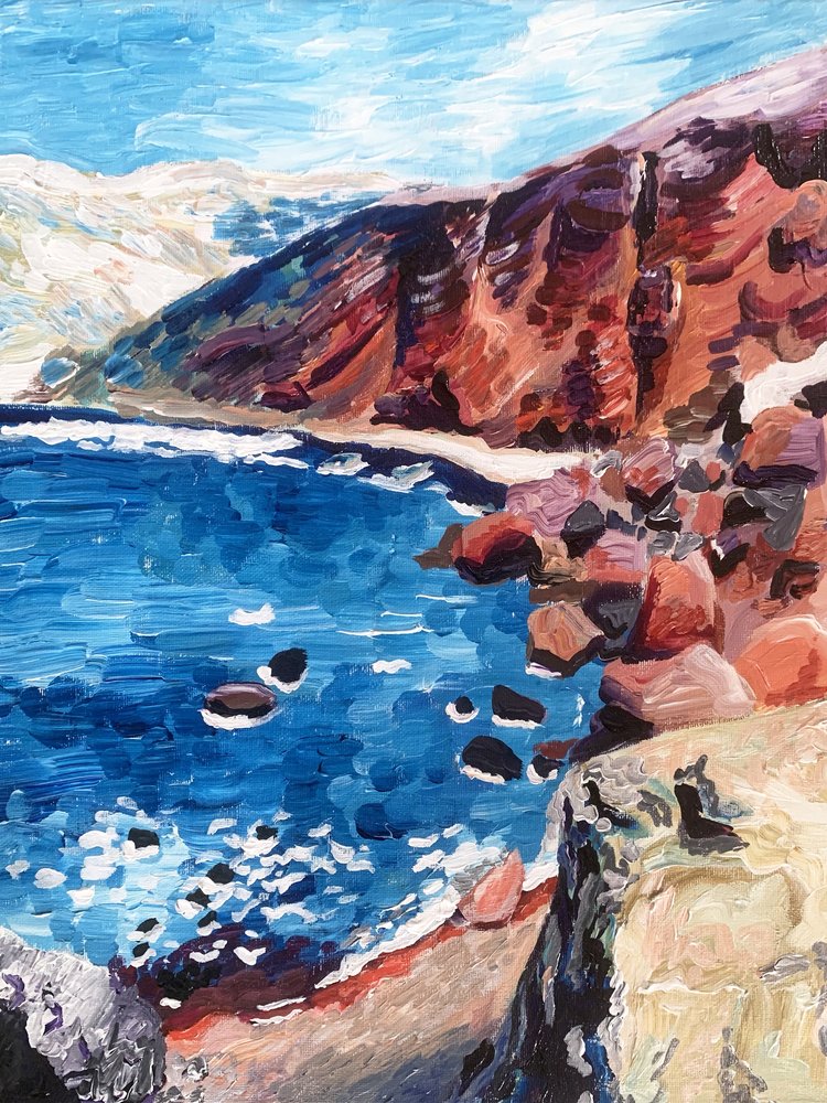 Lebendige Küstenlandschaft von Pauline Wegman | Key and Sea Creative