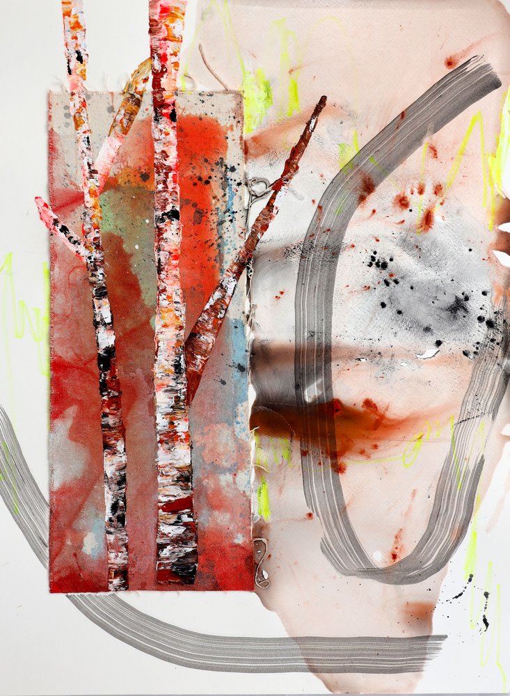Birkenwald Abstrakt von Poonam Choudhary