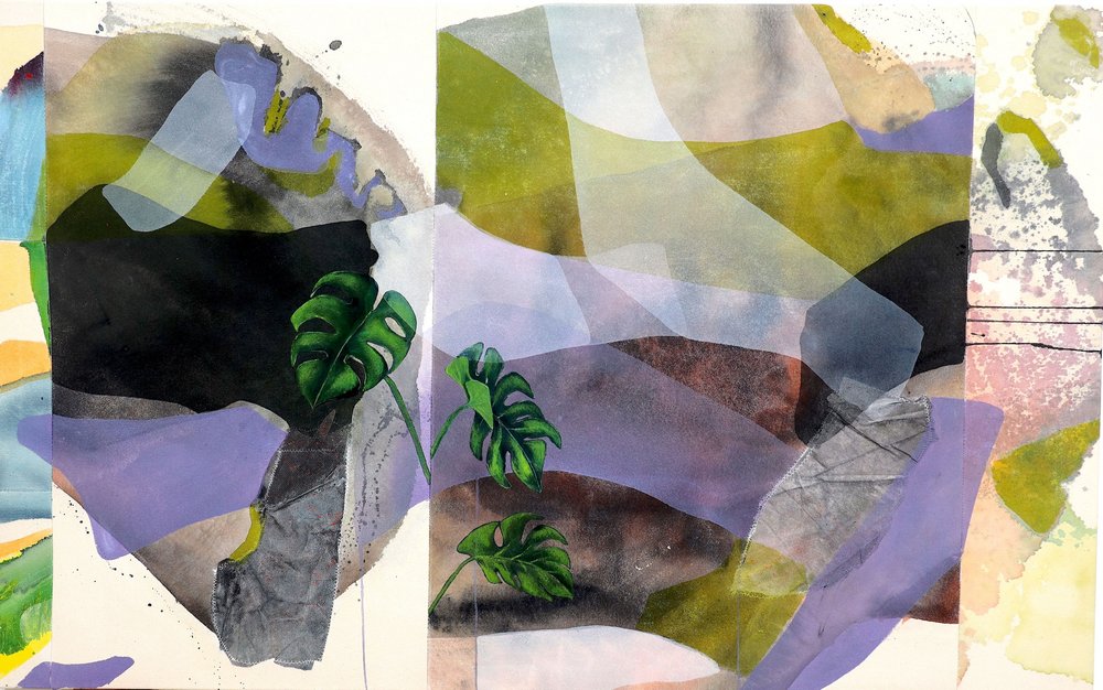 Monstera-Blatt-Abstrakt von Poonam Choudhary