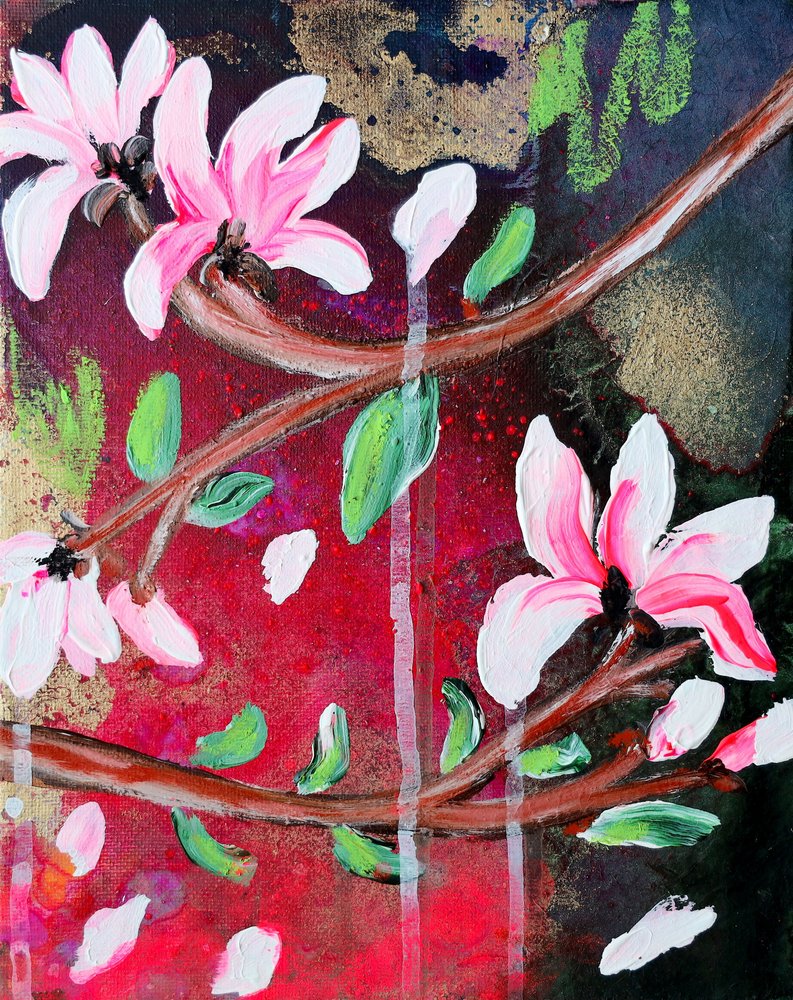 Lebhafte Magnolienblüte von Poonam Choudhary