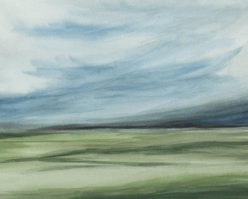 Serene abstrakter Horizont von Rachel Elise