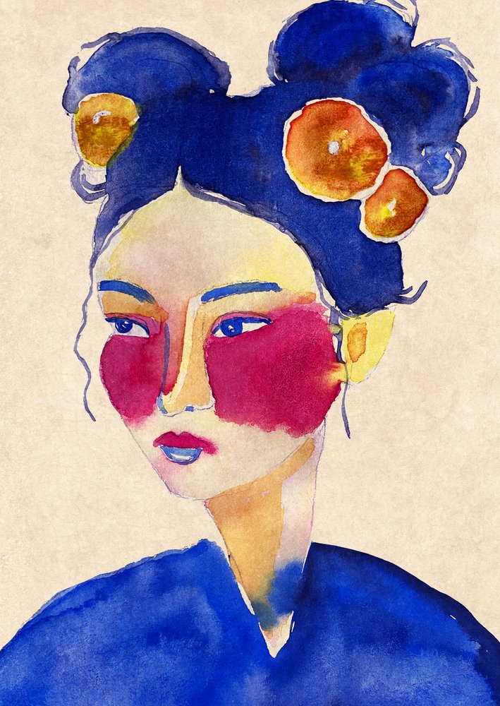 Asiatisches Mädchen von Raissa Oltmanns