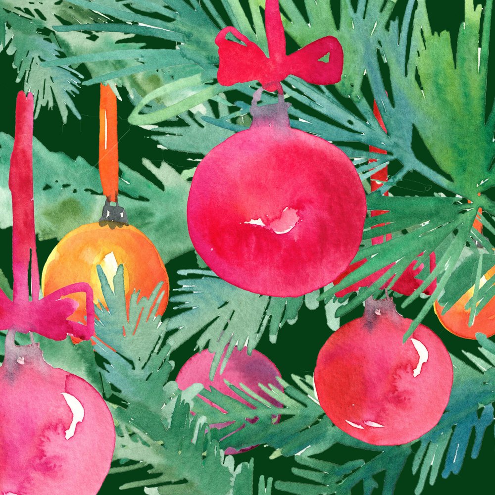 Festliche Weihnachtsornamente von Renate Holzner