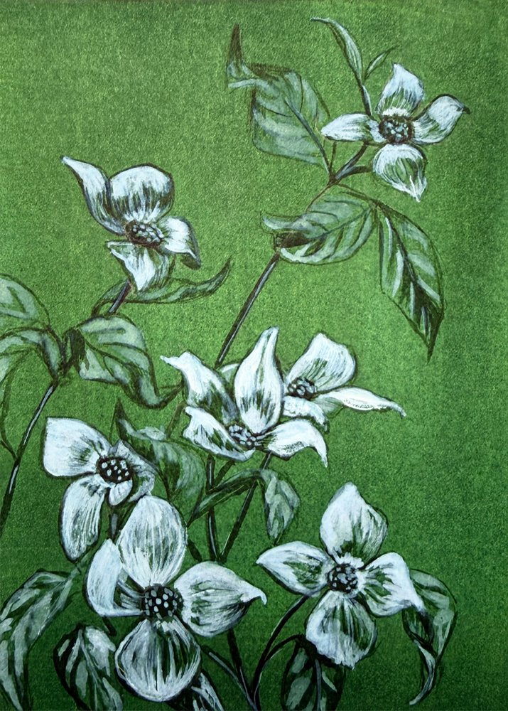 Grüne botanische Blüten von Renee Machan Cottagecore Artist