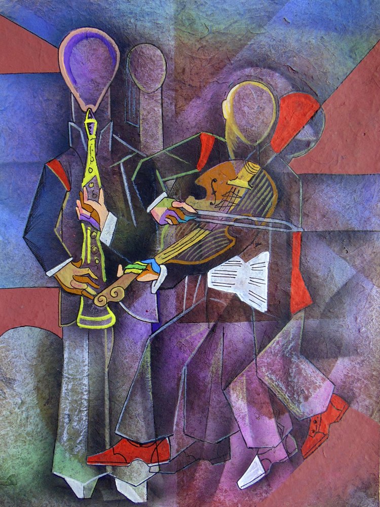 Kubistische Jazzmusiker von Ricardo Maya