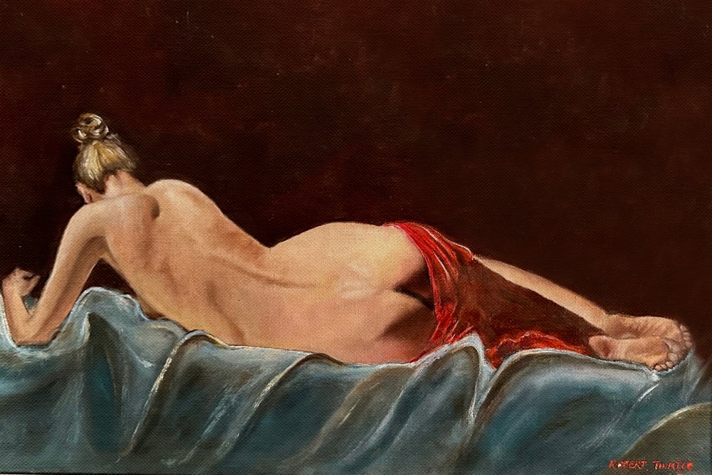 Eleganter liegender Akt von Robert Thirtle
