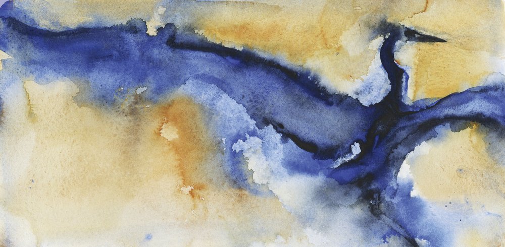 Abstrakter blauer Reiher von RodMacIver