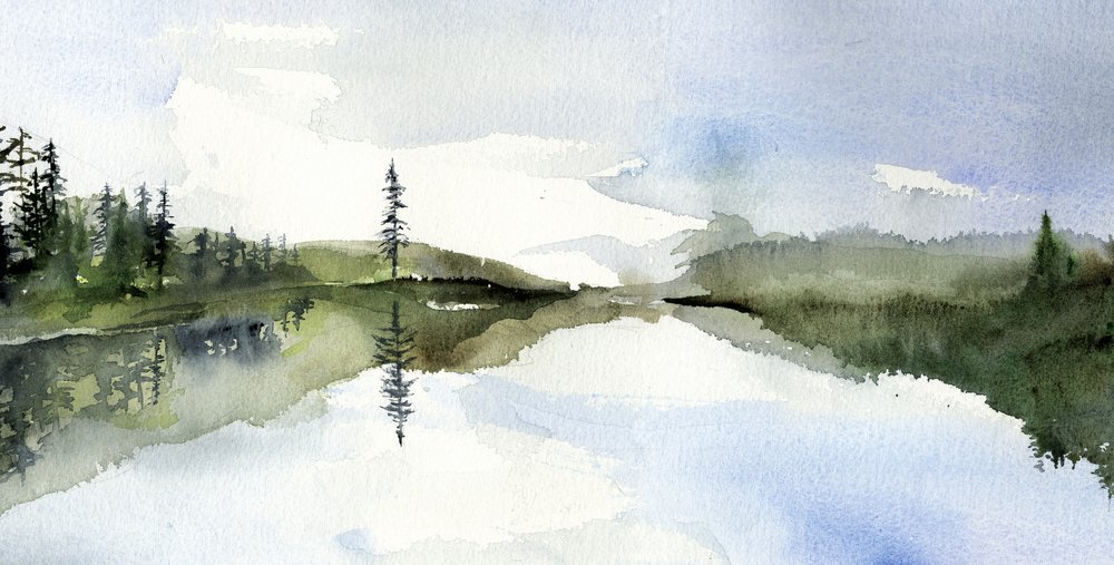 Gelassene Seespiegelung von RodMacIver