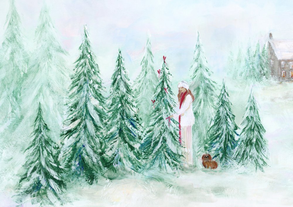 Winterwald Dekorieren von Rosana Laiz Blursbyai
