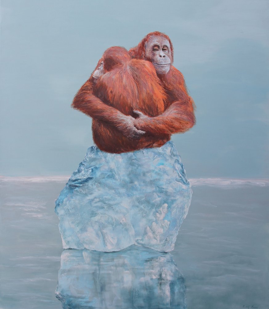 Orang-Utan Eis-Umarmung von Rudolf Kosow