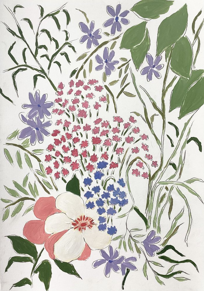 Bunte Gartenblüten von Rushati Chowdhury