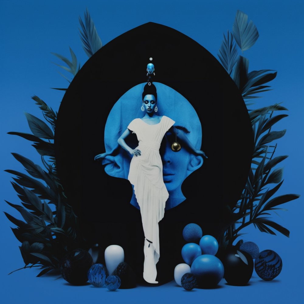 Elegante Blaue Vision von Samantha Hearn