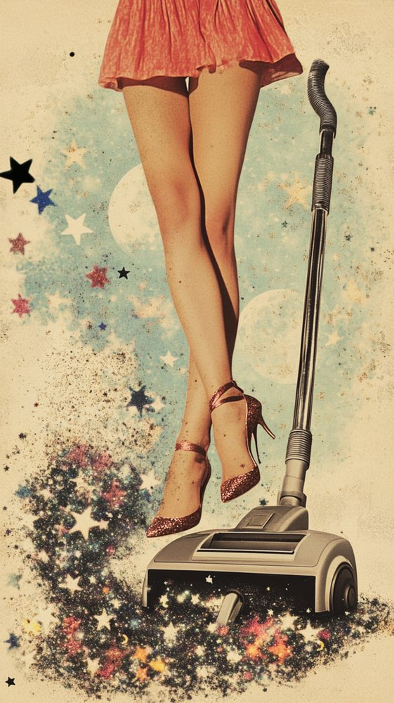 Retro Glamour Staubsauger Sterne von Samantha Hearn