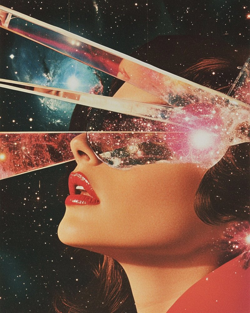 Surreale Galaxie Frau von Samantha Hearn