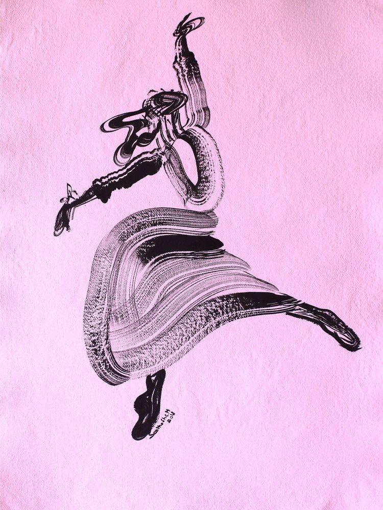Abstrakter Tanzfluss von Santhosh ch