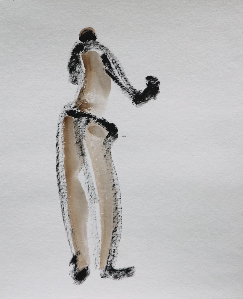 Abstrakte Aktfigur von Santhosh ch
