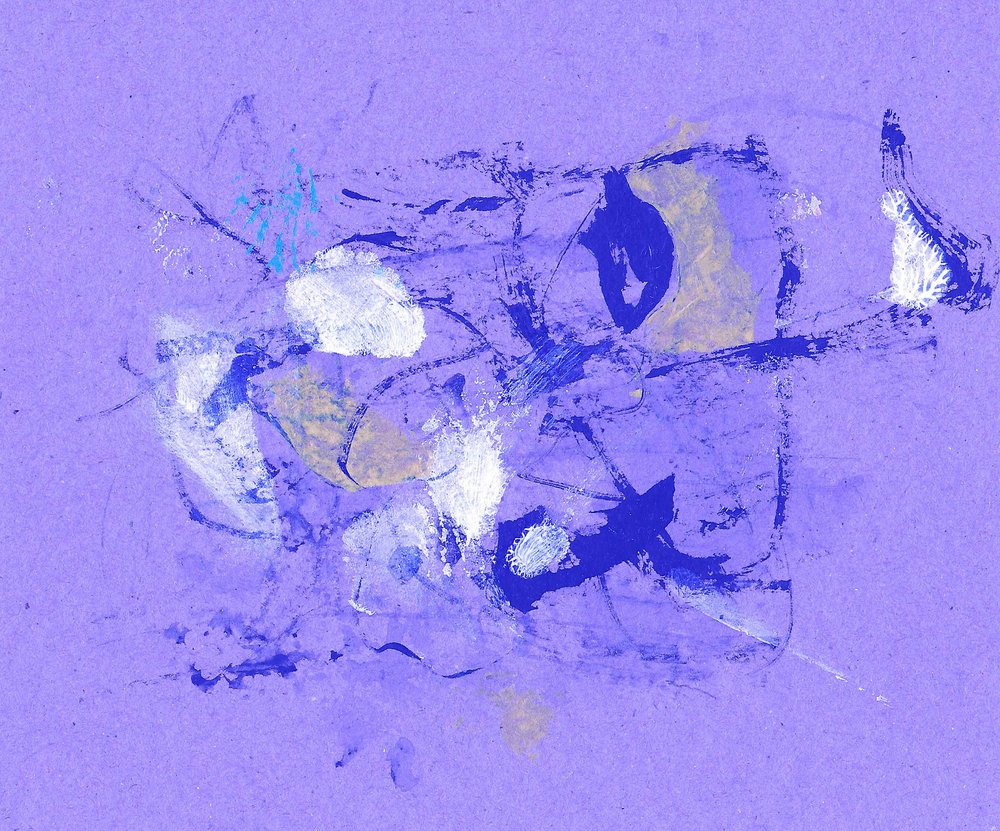 Ausdrucksstarkes lila Abstrakt von Santhosh ch