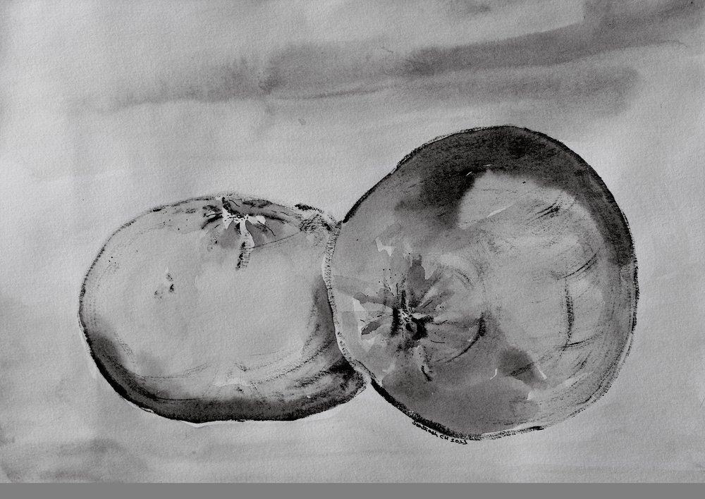Monochrome Zitrushälften von Santhosh ch