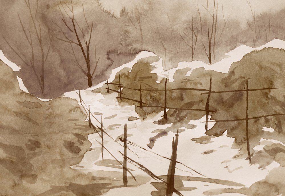 Ruhiger Winterpfad von Santhosh ch