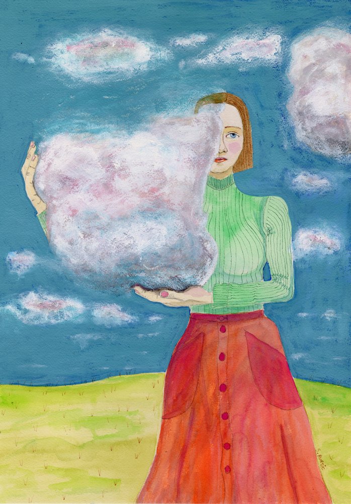 Kopf in den Wolken von Sharyn Bursic
