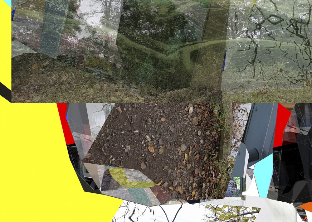 Geometrische Waldcollage von Stefan Fransson