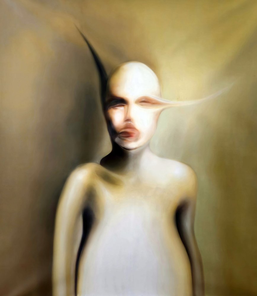 Verzerrtes Surreales Porträt von Stefano Mazzolini