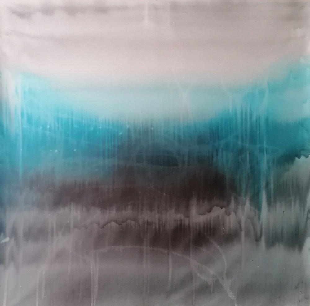 Nebliges blaues Abstrakt von Stefano Mazzolini