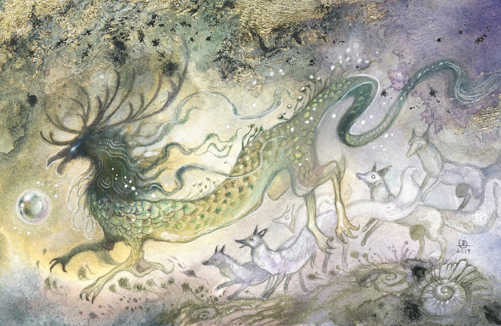 Mystischer Wald-Drachengeist von Stephanie Law