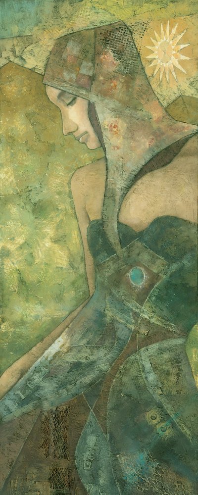 Gelassene verhüllte Figur von Steve Mitchell