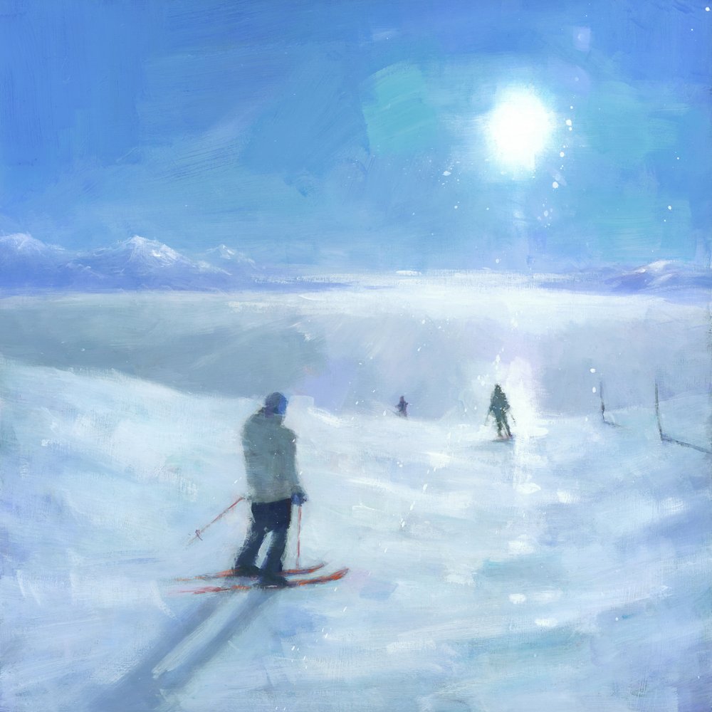 Sonniges Bergskifahren von Steve Mitchell