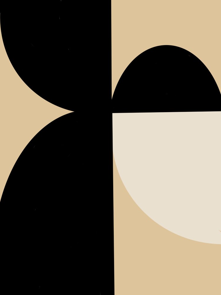Abstrakte geometrische Kurven von Studio Palette