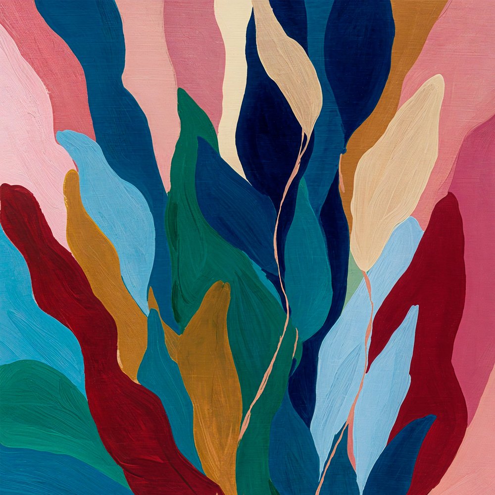 Abstrakte tropische Blätter von Studio Palette