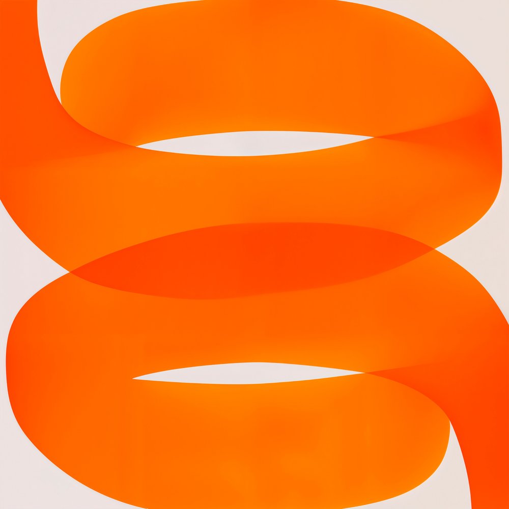 Dynamischer orange Wirbel von Studio Palette