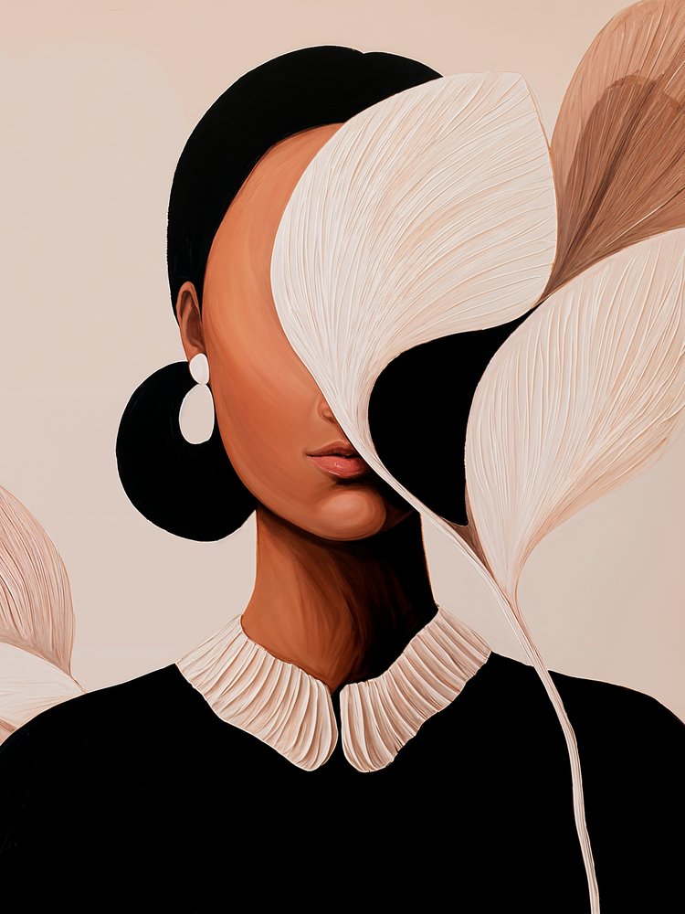 Elegantes abstraktes Porträt von Studio Palette