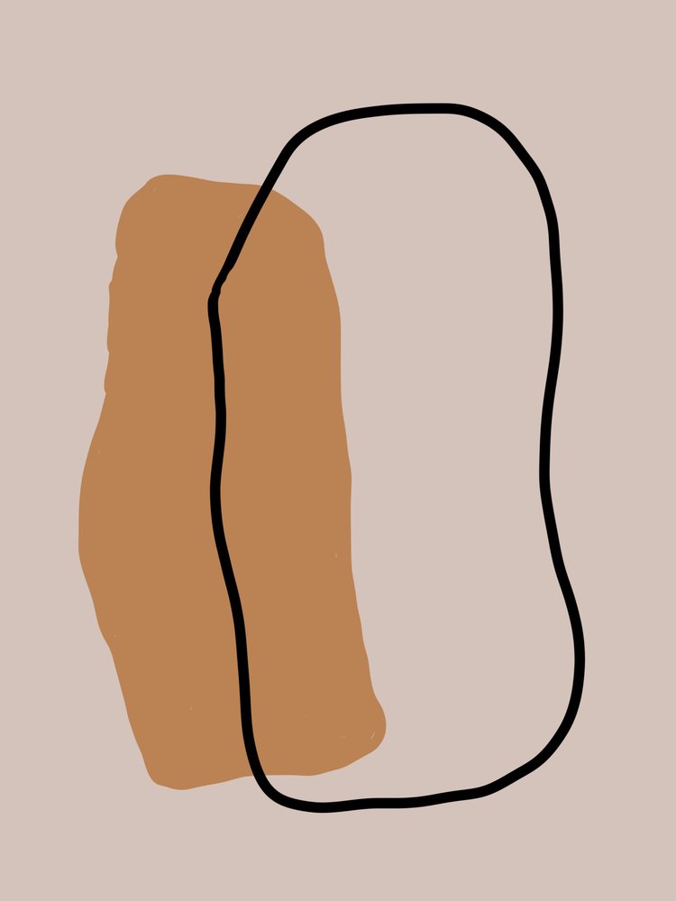 Moderne organische Abstraktion von Studio Palette