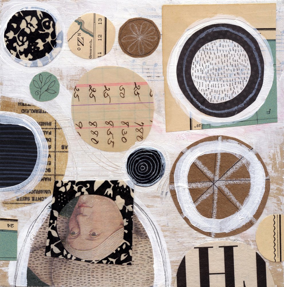 Abstrakte Papierkreise von Susan Black
