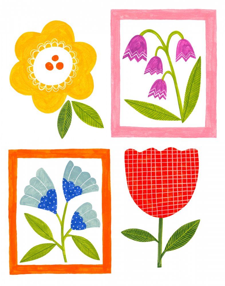 Helle Volksblumen von Susan Black