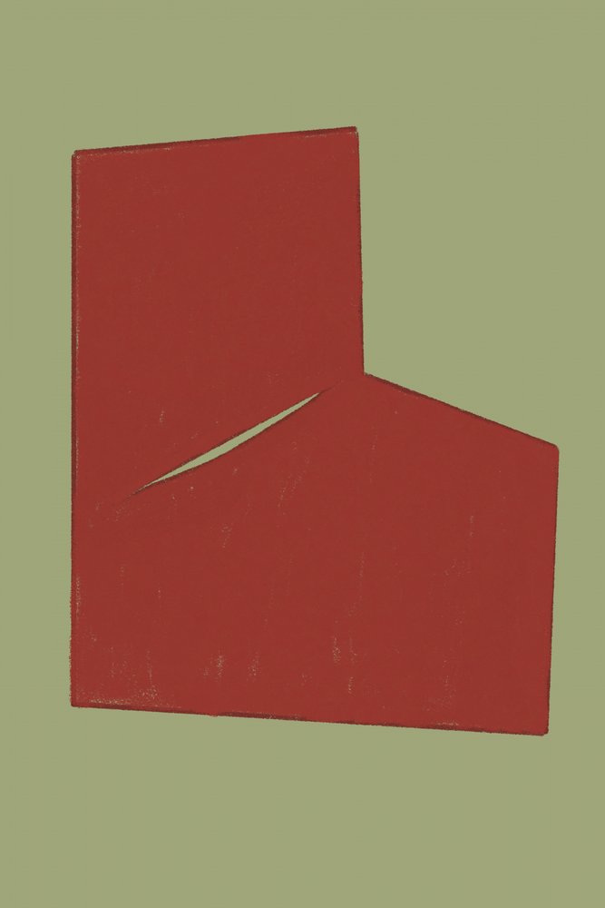 Minimaler roter Schlitz von THE MIUUS STUDIO