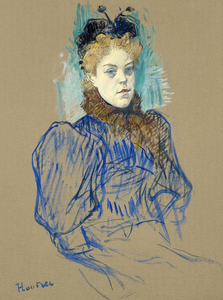 May Milton Porträt (1895) von TOULOUSE LAUTREC