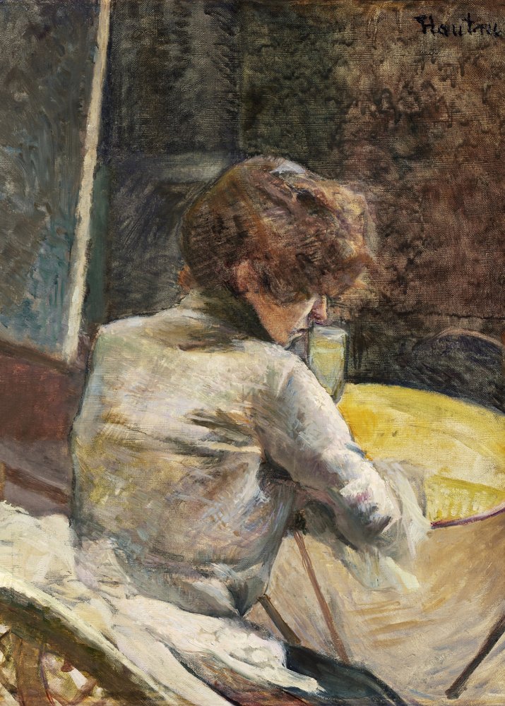 Warten (ca. 1887) von TOULOUSE LAUTREC