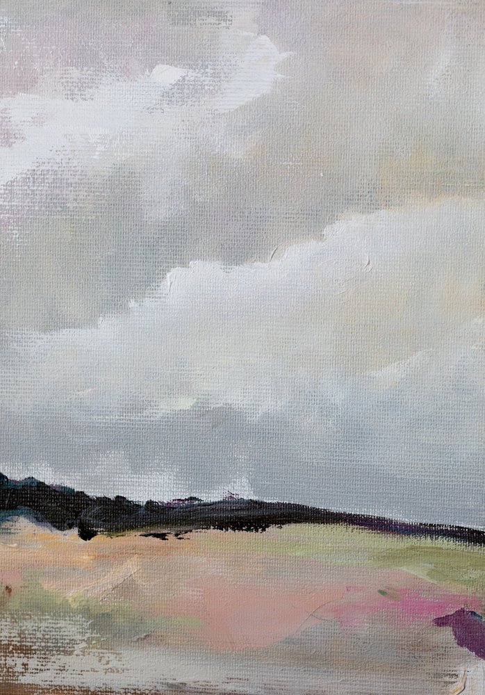 Wolkige Pastelllandschaft von Tamar Green