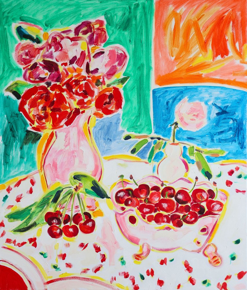 Lebendige Rosen und frische Kirschen von Tamara Jare