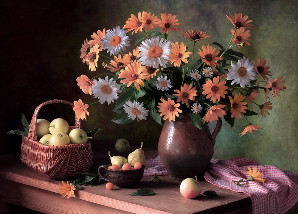 Herbstblumen und Früchte von Tatyana Skorokhod